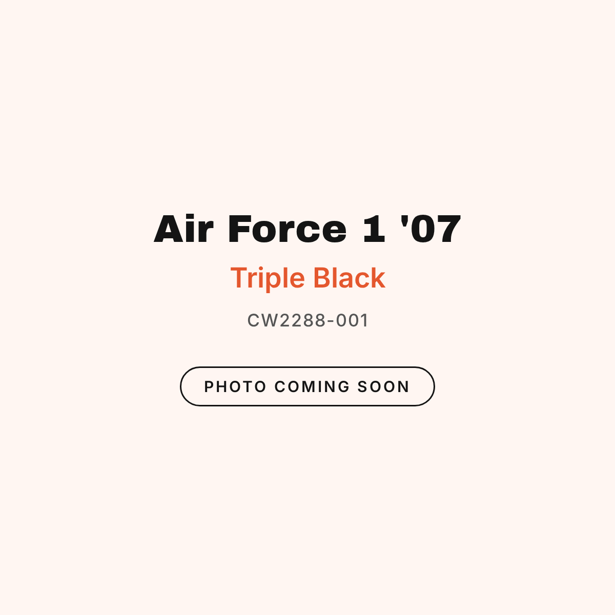 Nike Air Force 1 '07 Black